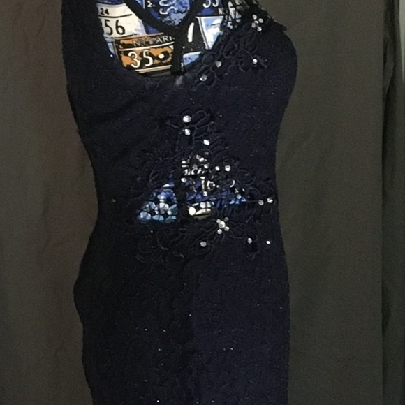 Navy blue prom/homecoming gown - Picture 7 of 10